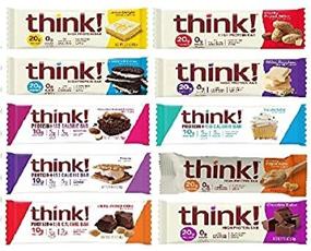 img 4 attached to 🍫 ThinkThin Super Variety Pack - High Protein Bars, 2.1 Ounce (Pack of 10)