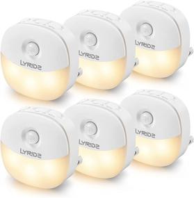 img 4 attached to 🌙 Lyridz LED Night Light [Upgrade]: Auto Motion Sensor, 3 Modes, Adjustable Brightness, Compact Size - Perfect for Hallways, Stairs, Bedroom, Kitchen! | 6-Pack