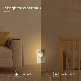 img 2 attached to 🌙 Lyridz LED Night Light [Upgrade]: Auto Motion Sensor, 3 Modes, Adjustable Brightness, Compact Size - Perfect for Hallways, Stairs, Bedroom, Kitchen! | 6-Pack