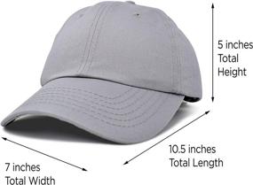 img 2 attached to DALIX Baseball Cap Dad Hat 100% Cotton Adjustable Blank Unstructured Soft - Men Women