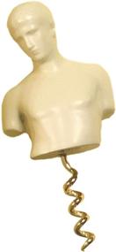 img 1 attached to 🍷 Greek Statue Adonis Wine Bottle Opener Corkscrew - Ivory / Fun / Cute / Unique / Quirky / Bartender / Waiter / Ornate / God