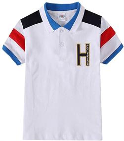 img 4 attached to Sleeve Shirts Toddler School Uniform Boys' Clothing in Tops, Tees & Shirts