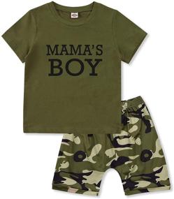 img 4 attached to Toddler Camouflage Sleeve T Shirt Clothes