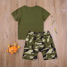 img 2 attached to Toddler Camouflage Sleeve T Shirt Clothes