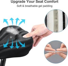 img 1 attached to 🚲 Suleto Gel Bike Seat Cover: Upgraded Thicken Cushion for Women and Men - Super Soft, Comfortable, and Waterproof - Ideal for Exercise, Spin, Cruiser, and Mountain Bikes