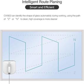 img 2 attached to COAYU CW902 Window Cleaning Robot: Effortless Cleaning for Horizontal Windows, Sliding Glass Doors, Marble Bathroom Floors & Walls, and Kitchen Floors with Remote Control