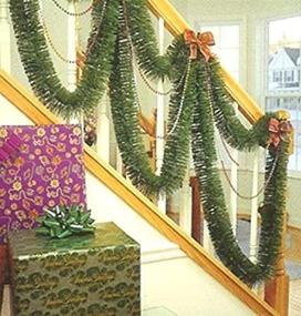 img 4 attached to 🎄 F.C. Young 30-Foot Indoor/Outdoor Green Mountain Pine Artificial Christmas Garland - Non-lit