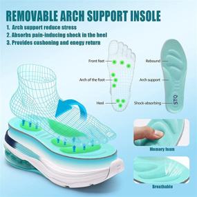 img 1 attached to 👟 STQ Women's Arch Support Sneakers: Breathable Air Cushion Tennis Shoes for Gym, Workout, Jogging & More