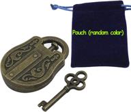 bronzed archaized locking unlocking intellectual logo