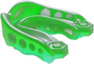 youth gel max strapless mouthguard by shock doctor in green: ultimate protection for active kids логотип