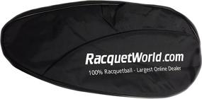 img 2 attached to 🎾 Ultimate Protection: Deluxe Full Size Racquetball Racquet Cover with Convenient Pocket