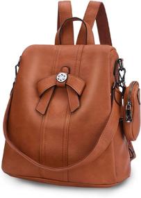 img 4 attached to 🎒 Fashionable Anti-Theft Backpack Daypacks: Shoulder Women's Handbags & Wallets for Stylish Fashionistas