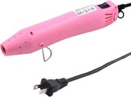 🔥 mofa resin heat gun: powerful 300w hot air gun for crafting, acrylic paint drying & multi-purpose electric heating - 6.6ft cable - pink logo