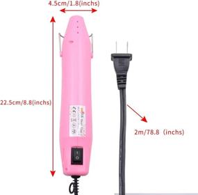 img 3 attached to 🔥 Mofa Resin Heat Gun: Powerful 300W Hot Air Gun for Crafting, Acrylic Paint Drying & Multi-Purpose Electric Heating - 6.6ft Cable - Pink