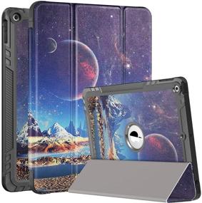 img 4 attached to 📱 PIXIU iPad 6th/5th Generation Cases: Protective Folio with Pencil Holder & Wake/Sleep Feature - Compatible with iPad 9.7 inch/iPad Air 2/iPad Air (T31)