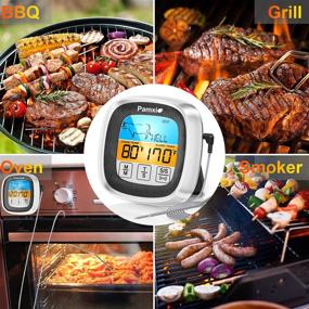 img 1 attached to 🌡️ 2022 Instant Read Meat Thermometer: Fast & Precise Digital Food Thermometer for Kitchen Cooking, Oven Safe, BBQ Smoker, Grilling - FDA Certified, 42" Probe, LCD Sensing, Timeable