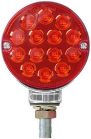 img 2 attached to 🚦 GG Grand General 75190 3" Pearl Double Faced 14 LED Light in Amber/Red