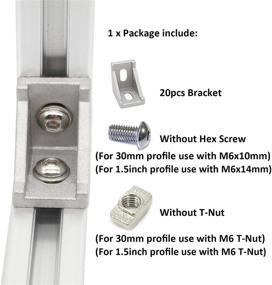 img 2 attached to Bracket Aluminum Brackets Extrusion Profile