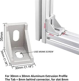 img 3 attached to Bracket Aluminum Brackets Extrusion Profile