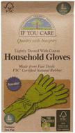 🧤 household latex gloves - fsc certified - large size, 1 count logo