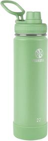 img 4 attached to 💦 Takeya Actives Insulated Water Bottle with Spout Lid in Mint - 22oz