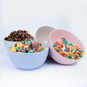 img 3 attached to 🥣 Durable Cereal Bowls Set: Unbreakable & Microwave Safe - A Perfect Addition to Your Kitchen!