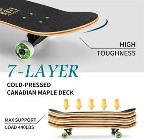img 3 attached to 🐠 FISH SKATEBOARDS Beginner Skateboards - Perfect for Skateboarding Beginners