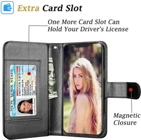 img 2 attached to Takfox iPhone 13 Pro Max Wallet Case - Premium PU Leather Flip Cover with Card Slots & Kickstand - Black (6.7 inch)