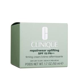 img 1 attached to Clinique Repair Wear Uplifting Firming Cream with SPF 15 for Very Dry to Dry Skin - Unisex, 1.7 Ounce