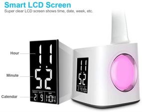 img 1 attached to 🌟 Enhance Your Study and Work Experience with Donewin LED Desk Lamp: USB Charging, Pen Holder, Clock, Calendar, Eye-Caring Light, Colorful Night Light - Perfect for Kids, Girls, Boys, Office, Work, and Reading (10W)