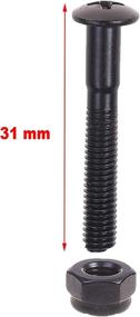 img 2 attached to 🛹 Skateboard Longboard Hardware Screws Mounting Bolts Set - Cosmos Pack of 16 Pcs