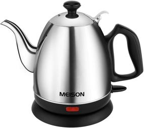 img 4 attached to 🔌 Premium Electric Kettle - Pour Over Coffee & Tea Kettle with 100% Food Grade Stainless Steel Interior, Auto Shut-Off, Boil-Dry Protection, Cordless Design, 120V, 2 Year Warranty (1.0L)