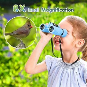 img 3 attached to Binoculars For Kids High-Resolution 8X21 Sports & Outdoor Play