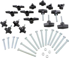 img 2 attached to Woodworking Jig Hardware Kit - 36 Piece Woodworking Hardware Set for Jigs and Fixtures, Including T Track Accessories