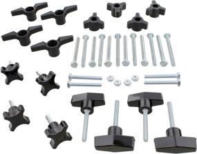 img 4 attached to Woodworking Jig Hardware Kit - 36 Piece Woodworking Hardware Set for Jigs and Fixtures, Including T Track Accessories