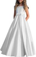 👗 hengyud junior bridesmaid dresses for girls – lengthy attire for girls' clothing logo