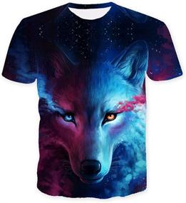 img 1 attached to 👕 Vibrant Volanic Digital Printed Pattern T Shirts: Unleash Your Unique Style