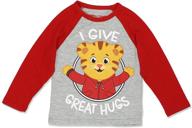 👕 long sleeve tee for toddler boys - daniel tiger logo