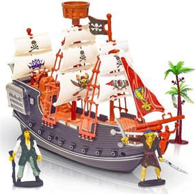 img 4 attached to 🏴 ArtCreativity Pirate Detailed Playset: Unparalleled Excitement for Imaginative Adventures!