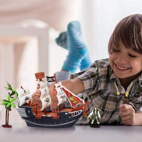 img 1 attached to 🏴 ArtCreativity Pirate Detailed Playset: Unparalleled Excitement for Imaginative Adventures!