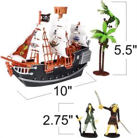 img 2 attached to 🏴 ArtCreativity Pirate Detailed Playset: Unparalleled Excitement for Imaginative Adventures!