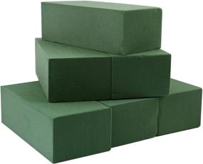 img 4 attached to 🌸 Pack of 6 KIMOBER Wet Floral Foam Bricks - Green Styrofoam Blocks for Flower Arrangement, Wedding, and Party Decoration