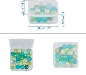 img 1 attached to 📦 24-Pack Square Frosted Clear Plastic Bead Storage Containers – Ideal for Organizing Pills, Herbs, Jewelry Findings, and Small Items - BENECREAT 1.53x1.53x0.63 Inches