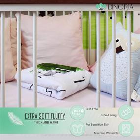 img 2 attached to 🍼 Dinoria Baby Monthly Milestone Blanket: Unisex Design with Leaf Wreath Frame, Perfectly Sized for Precious Baby Photos, Personalized Newborn Blanket in Extra Soft Premium Fleece