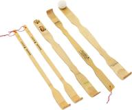 🎋 bamboomn 5 piece set back scratcher and body relaxation massager kit for itch relief, made with 100% natural bamboo логотип