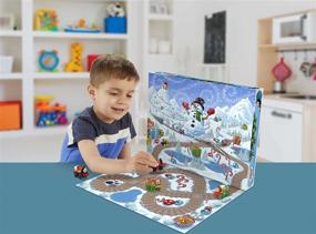 img 3 attached to 🚂 Fisher-Price Thomas & Friends MINIS Advent Calendar: 24 Miniature Push-Along Toy Trains for Fun-Filled Playtime!