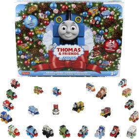 img 4 attached to 🚂 Fisher-Price Thomas & Friends MINIS Advent Calendar: 24 Miniature Push-Along Toy Trains for Fun-Filled Playtime!