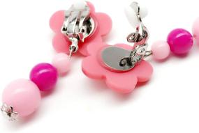 img 1 attached to 🌸 Elesa Floral Earrings Necklace - Plush Toys & Stuffed Animals in Stylish Plush Purses