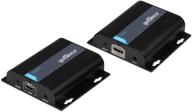 набор gofanco hdmi extender over ip ethernet 1080p -1 to many: превосходная передача hd на длинные расстояния с управлением ir - до 395 футов (120 м) логотип