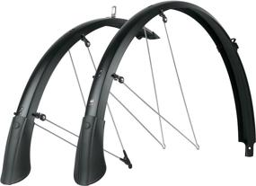 img 4 attached to 🚲 SKS-Germany Alley Cat Matte Black B53 Full Coverage Fender Set for 700 x 38-47 Bicycles